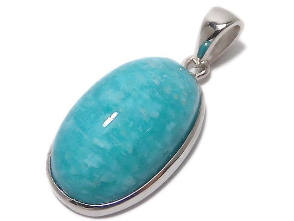 [Video][One of a kind] Amazonite AAA- Pendant Silver925 NO.18