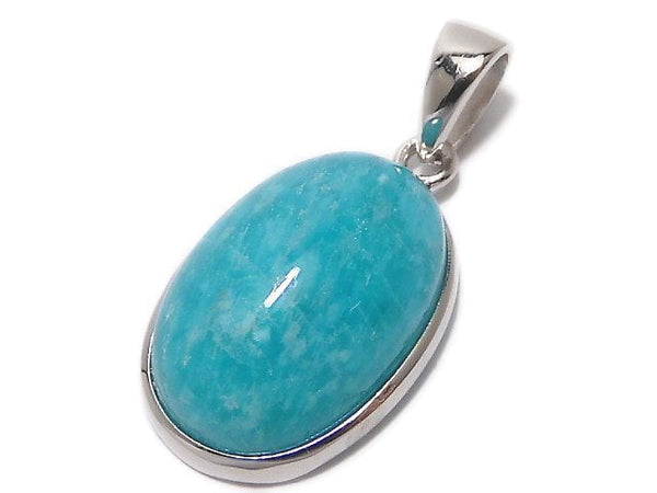 [Video][One of a kind] Amazonite AAA- Pendant Silver925 NO.19