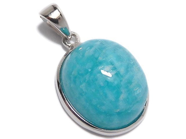 [Video][One of a kind] Amazonite AAA- Pendant Silver925 NO.20