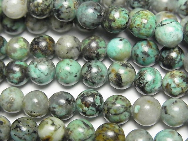 [Video]African Turquoise Round 7mm 1strand beads (aprx.15inch/36cm)
