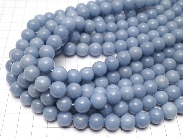Angelite AAA Round 11mm 1strand beads (aprx.15inch/36cm)
