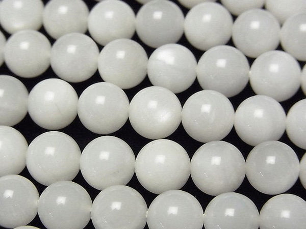 [Video] White Moonstone AA Round 8.5mm half or 1strand beads (aprx.15inch/36cm)