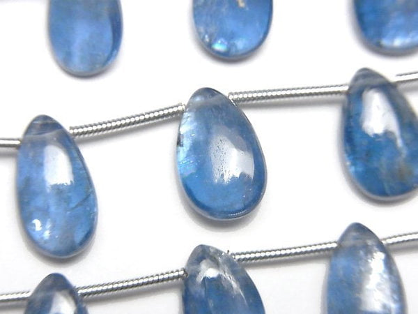 [Video] Sky Kyanite AA++ Pear shape (Smooth) half or 1strand beads (aprx.6inch/16cm)
