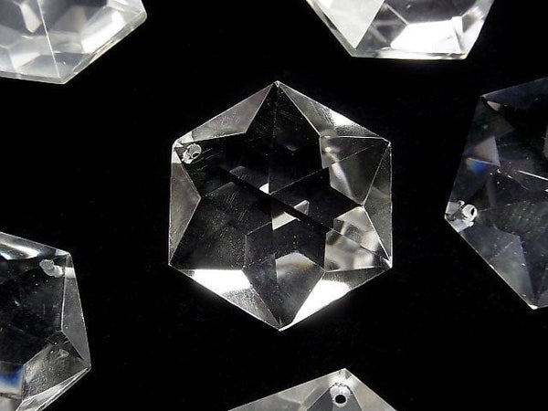[Video]Crystal Quartz AA++ Hexagon cut 27x24mm 1pc