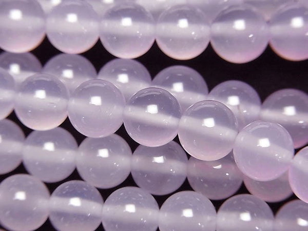[Video]Purple Chalcedony AAA Round 8mm 1strand beads (aprx.14inch/34cm)