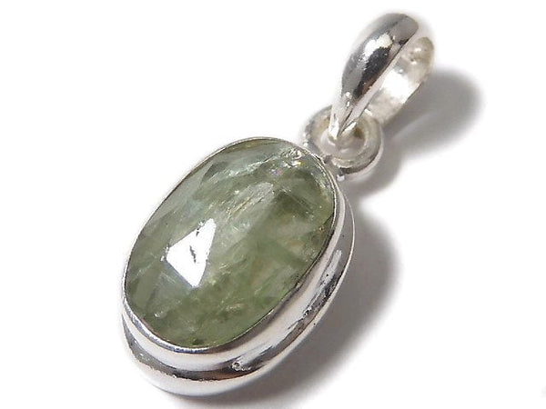 [Video][One of a kind] High Quality Green Kyanite AAA- Pendant Silver925 NO.2