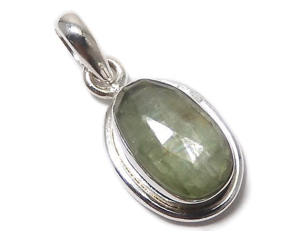 [Video][One of a kind] High Quality Green Kyanite AAA- Pendant Silver925 NO.8