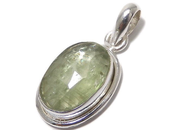 [Video][One of a kind] High Quality Green Kyanite AAA- Pendant Silver925 NO.11