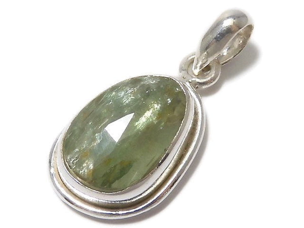 [Video][One of a kind] High Quality Green Kyanite AAA- Pendant Silver925 NO.13
