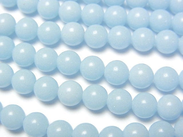 [Video]Light Blue Luminous Glow Stone Round 6mm 1strand beads (aprx.15inch/37cm)