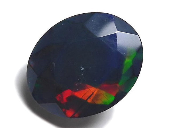 [Video][One of a kind] High Quality Black Opal AAA Loose stone Faceted 1pc NO.53