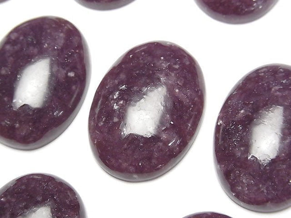 [Video]Lepidolite AAA- Oval Cabochon 30x22mm 1pc