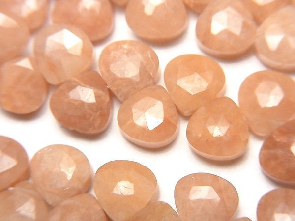 [Video]Orthoclase Feldspar AA++ Chestnut Faceted Briolette half or 1strand beads (aprx.7inch/18cm)
