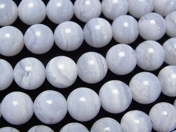 [Video]Blue Lace Agate AAA Round 8mm 1/4 or 1strand beads (aprx.15inch/38cm)