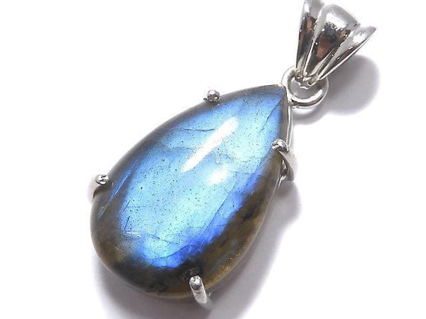 [Video][One of a kind] High Quality Blue Labradorite AAA Pendant Silver925 NO.112