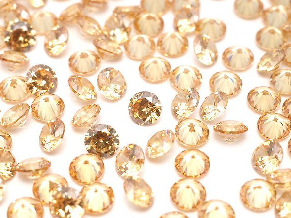 [Video]Cubic Zirconia AAA Loose stone Round Faceted 3x3mm [Champagne] 20pcs