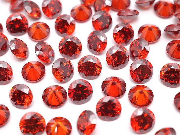 [Video]Cubic Zirconia AAA Loose stone Round Faceted 4x4mm [RUBY] 20pcs