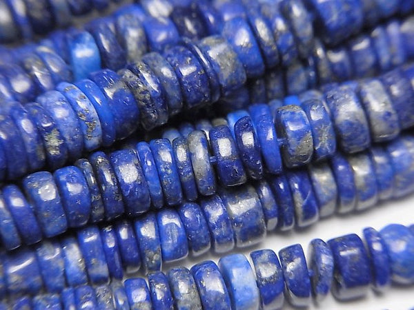 [Video] Lapislazuli AA++ Roundel (Heishi)5-6mm 1strand beads (aprx.16inch/40cm)