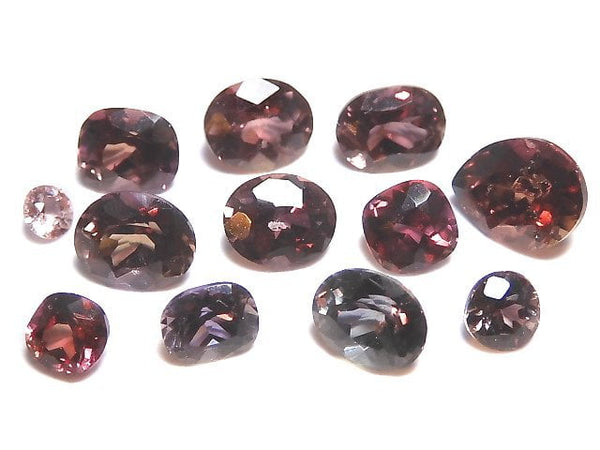 [Video][One of a kind] High Quality color Change Sapphire Loose stone Faceted 12pcs NO.12
