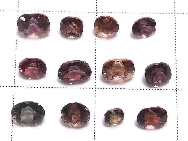 [Video][One of a kind] High Quality color Change Sapphire Loose stone Faceted 12pcs NO.13