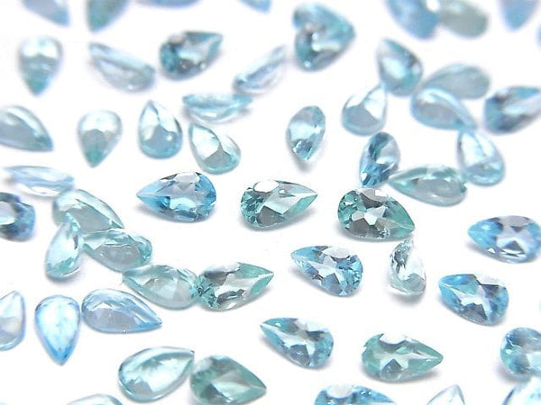 [Video]High Quality Apatite AA++ Loose stone Pear shape Faceted 5x3mm 5pcs