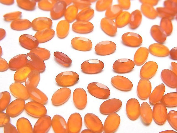 [Video]High Quality Carnelian AAA Loose stone Oval Faceted 5x3mm 10pcs