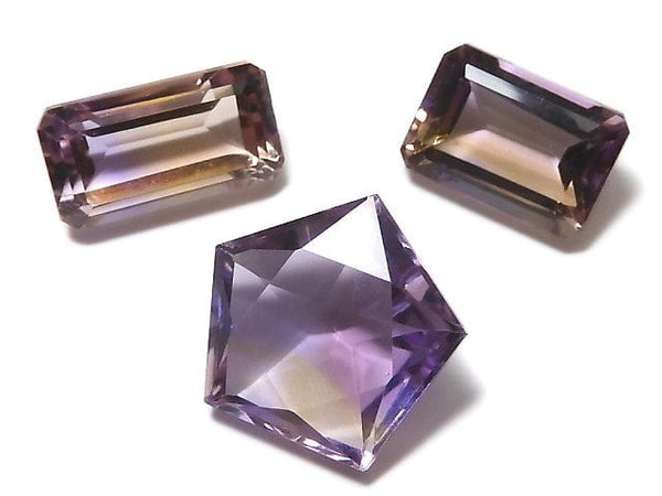 [Video][One of a kind] High Quality Ametrine AAA Loose stone Faceted 3pcs set NO.72