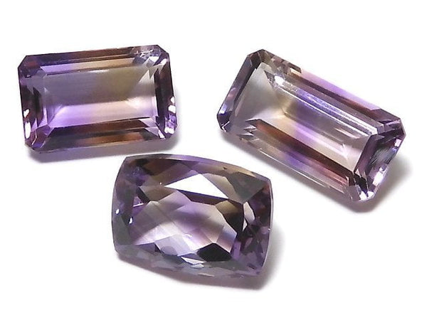 [Video][One of a kind] High Quality Ametrine AAA Loose stone Faceted 3pcs set NO.75