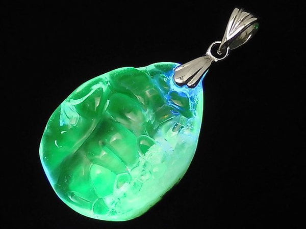 [Video][One of a kind] High Quality Hyalite Opal AAA- Pendant Silver925 NO.121