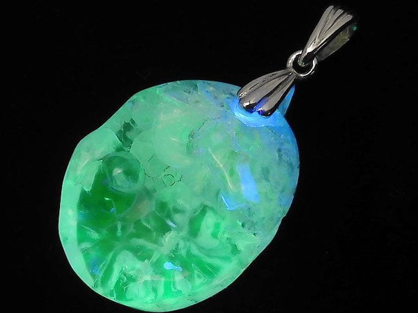 [Video][One of a kind] High Quality Hyalite Opal AAA- Pendant Silver925 NO.134