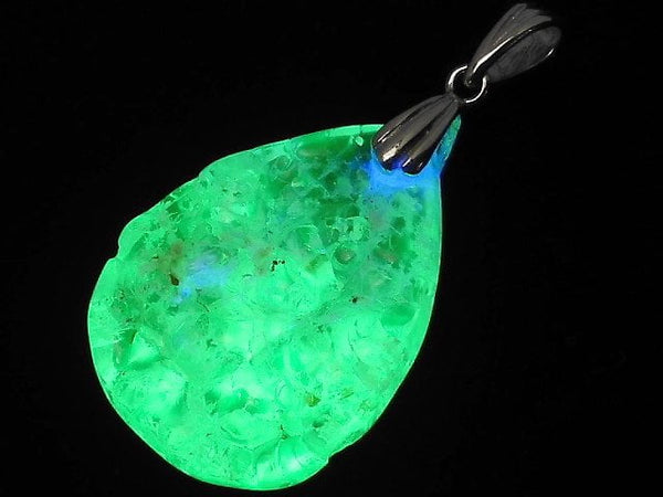 [Video][One of a kind] High Quality Hyalite Opal AAA- Pendant Silver925 NO.136