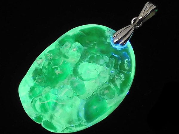[Video][One of a kind] High Quality Hyalite Opal AAA- Pendant Silver925 NO.139