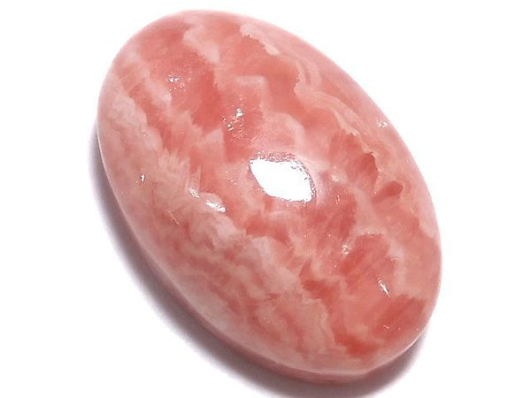[Video][One of a kind] Argentina Rhodochrosite AAA- Cabochon 1pc NO.23