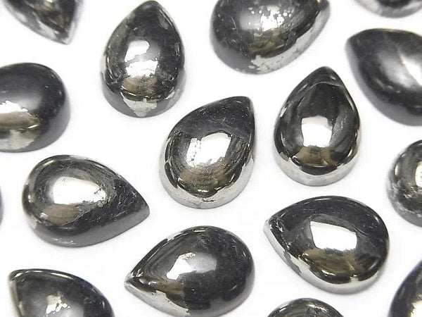 [Video] Matrix Pyrite Pear shape Cabochon 14x10mm 2pcs