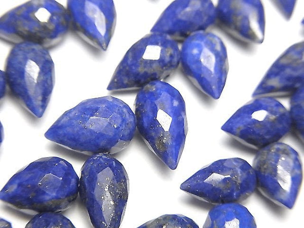 [Video]High Quality Lapislazuli AAA- Flower Bud Faceted Briolette 1strand beads (aprx.5inch/13cm)