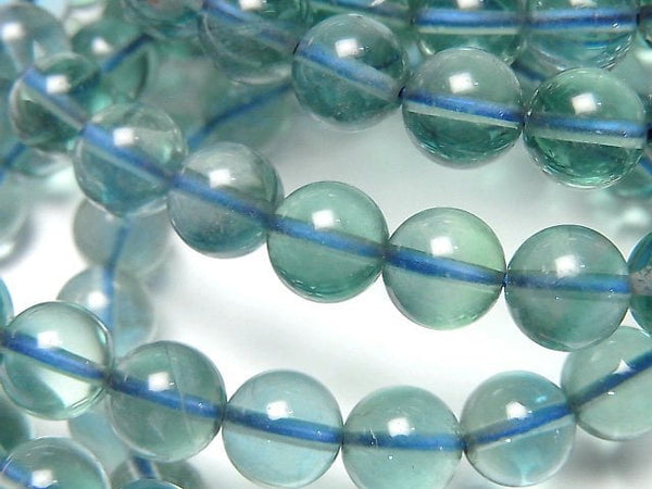 [Video] Blue Green Fluorite AAA- Round 8mm Bracelet