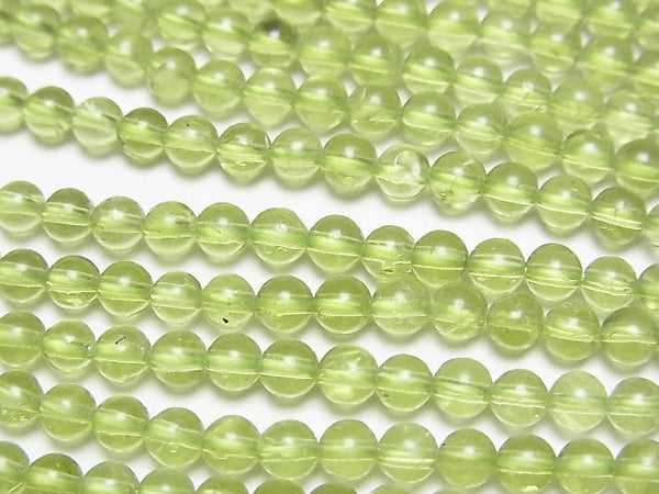[Video]Peridot AA++ Round 3.5mm 1strand beads (aprx.15inch/37cm)