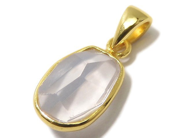 [Video][One of a kind] High Quality Scorolite AAA- Faceted Pendant 18KGP NO.113