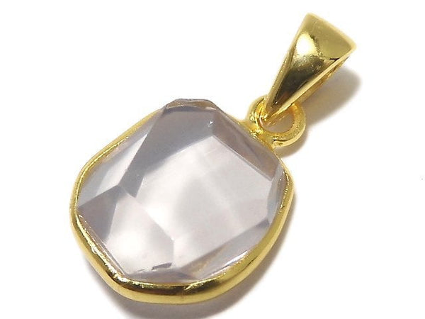 [Video][One of a kind] High Quality Scorolite AAA- Faceted Pendant 18KGP NO.117
