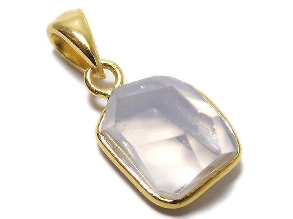 [Video][One of a kind] High Quality Scorolite AAA- Faceted Pendant 18KGP NO.118