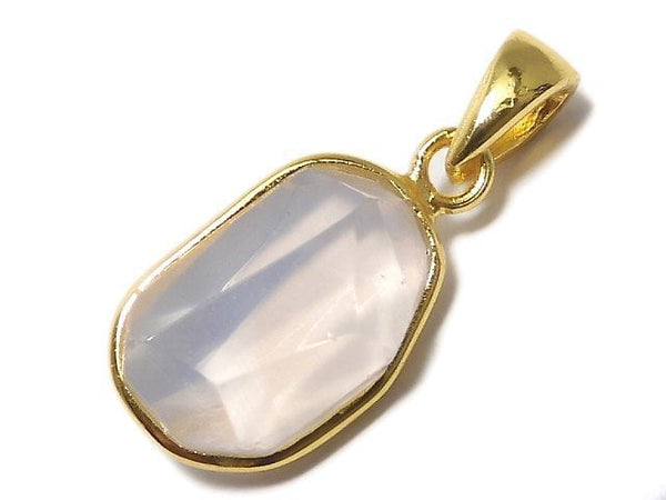 [Video][One of a kind] High Quality Scorolite AAA- Faceted Pendant 18KGP NO.119