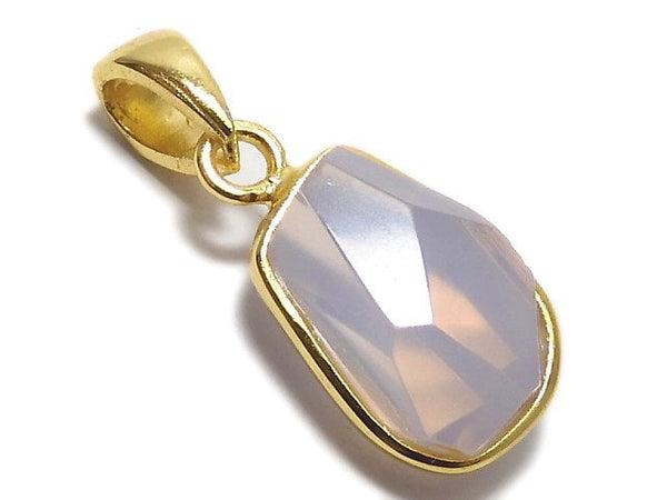 [Video][One of a kind] High Quality Scorolite AAA- Faceted Pendant 18KGP NO.120
