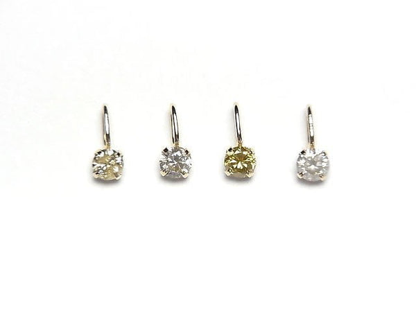 [Video] [Japan] Yellow Diamond AAA Round Faceted 3x3mm Pendant [18K Yellow Gold]