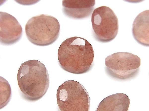 [Video]High Quality Pink Epidote AA++ Loose stone Round Faceted 9x9mm 3pcs