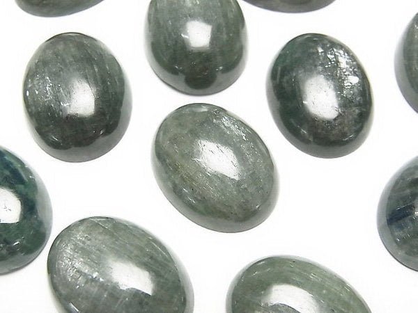 [Video] Green Kyanite AAA- Oval Cabochon 22x17mm 1pc