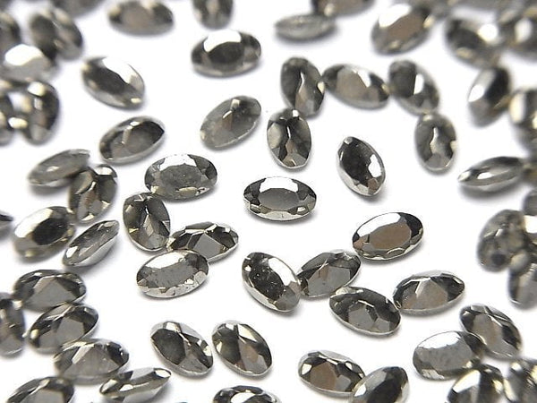 [Video]Pyrite Loose stone Oval Faceted 5x3mm 5pcs