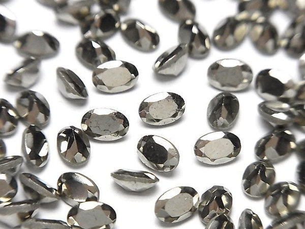 [Video]Pyrite Loose stone Oval Faceted 6x4mm 5pcs