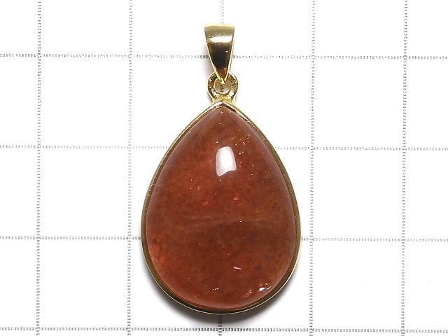 [Video][One of a kind] Sunstone AAA Pendant 18KGP NO.67
