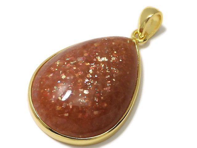 [Video][One of a kind] Sunstone AAA Pendant 18KGP NO.69
