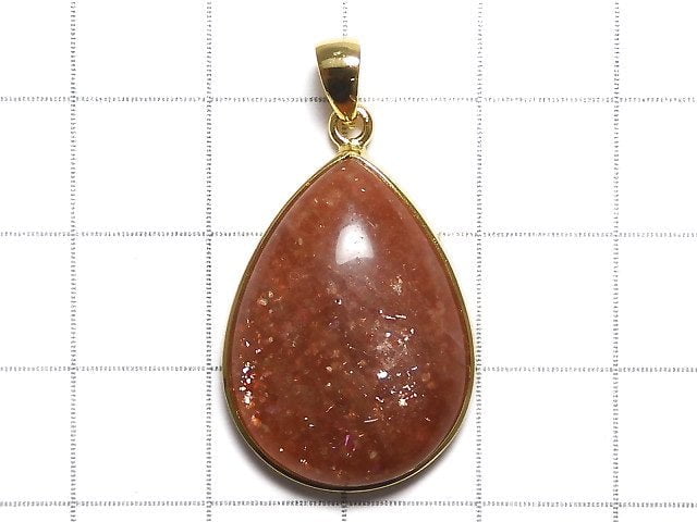 [Video][One of a kind] Sunstone AAA Pendant 18KGP NO.69